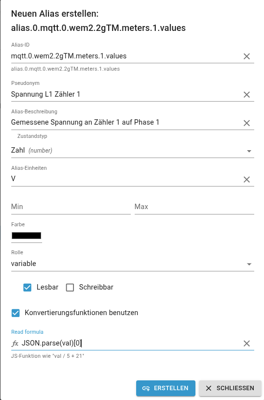Alias Example Configuration